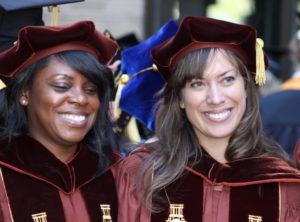 Doctoral students at graduation