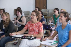 Salas-Wrigh classroom with students in the School of Social Work 2014