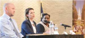 Panelists Matt Smith, Sarah Muckleroy and Staci Love discuss strategies to serve crossover youth.